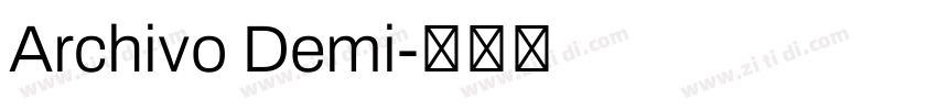 Archivo Demi字体转换